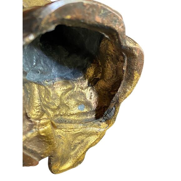 Antique 20th Century Bronze Detailed Maiden Tintype Picture Ornate Table Frame - Picture 10 of 15